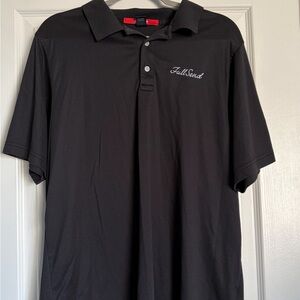 Full Send Black Golf Shirt